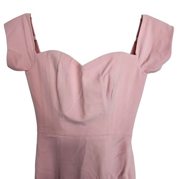 Dress The Population Dress Pink Midi Sheath Dress Sweetheart Neck Women XS - Picture 2 of 8
